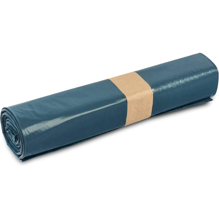 Смішні - Перероблені сині сміттєві пакети стійкі до розриву сміттєві пакети об&39ємом 70 л, тип 60, 575 x 1000 мм, 250 шт. , 1 упаковка (1 x 250 шт.) одинарні