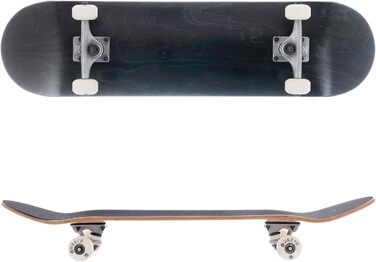 Канадський скейтборд Wake Up Canadian Maple Bottom Checkered Skateboard Black