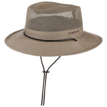 Шапка Stetson Takani Safari, жіноча/чоловіча, 100 бавовна, захист від ультрафіолету 30, сонцезахисна шапка, ремінець від підборіддя, сітчаста вставка, що м&39ється, розмір L, бежевий