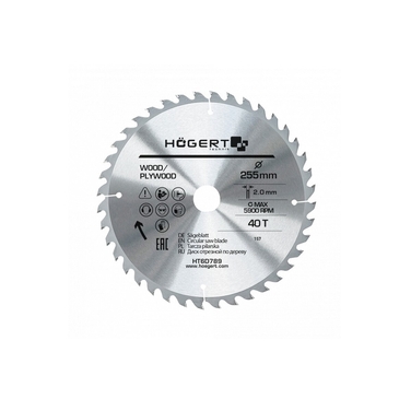 Диск пиляльний по дереву HOEGERT 255 (HT6D789)