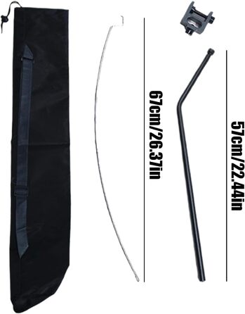 Підставка для кемпінгового ліхтаря стовп для кемпінгового ліхтаря 57 см, легко регулюється по висоті Стовпи для ліхтарів з алюмінієвого сплаву з сумкою для перенесення, світлова щогла для походів, піших прогулянок, пікніків, чорний колір