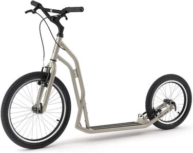 Самокат Yedoo S2016 - до 150 кг, самокат з пневматичними шинами 20/16 - для дорослих, самокат з регульованим кермом, самокат для с