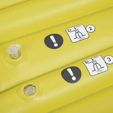 Надувний каяк на 1 особу, ПВХ, жовтий, вантажопідйомність 180 кг, надувний човен для риболовлі, дріфту, дайвінгу з мотузкою