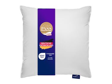 Пухова подушка Traumnacht Comfort з високоякісним напівпуховим наповнювачем та пухостійким чохлом зі 100 бавовни, сертифікована Oeko-Tex, 80 x 80 см, виготовлена за німецькими стандартами якості, 1 пухова подушка 80 x 80 см