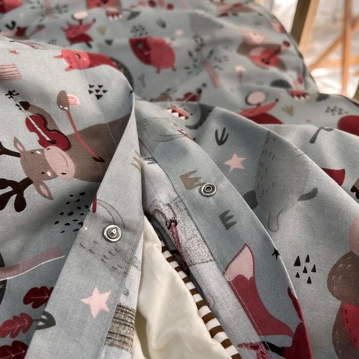 Комплекти постільної білизни mundolindo для хлопчиків та дівчаток, 100 бавовна, милий підодіяльник, лісові тварини, мила постільна