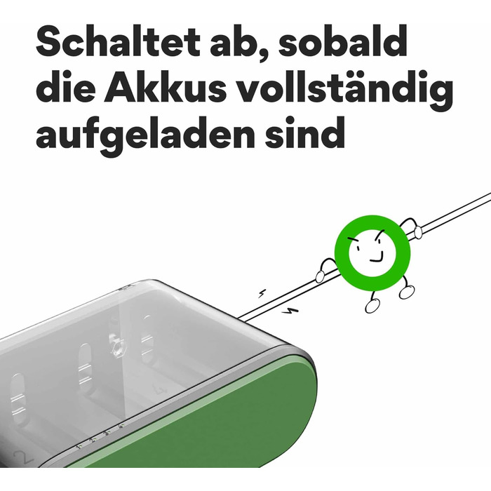 Універсальний зарядний пристрій GP ReCyko з USB, акумуляторний зарядний пристрій для всіх стандартних батарейок AA, AAA, C, D, 9V, міцна касетна конструкція