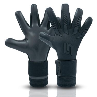 Воротарські рукавички GRIPMODE Blackout Hybrid 2.0 - Воротарські рукавички з латексним покриттям Griptec для будь-яких погодних умов - Футбольні воротарські рукавички для дітей, підлітків та дорослих - Розмір 7-11 7 Blackout 2.0