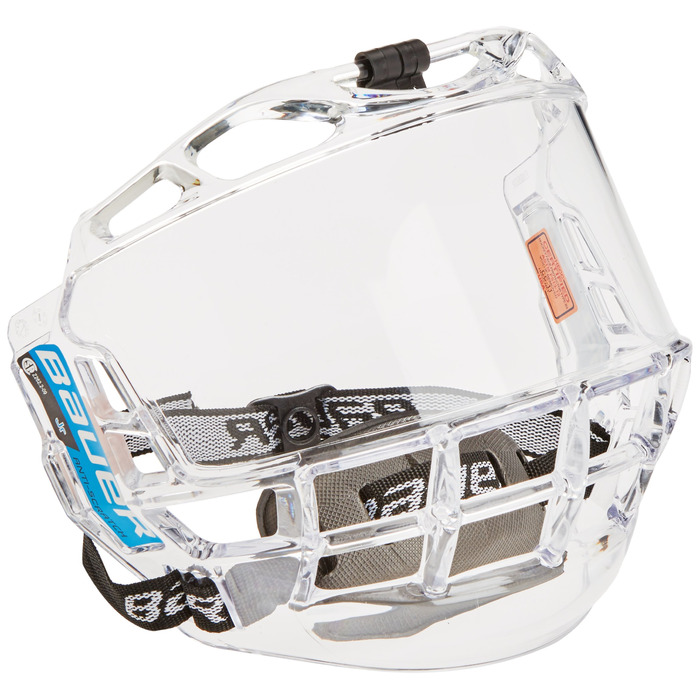 Дитячий козирок Bauer 1041011 для хокейного шолома Concept III - повний козирок - юніорський, прозорий, один розмір