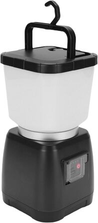 Ліхтар для кемпінгу з ручним керуванням ємністю 6000 мАг, водонепроникний, акумуляторний, подвійний світлодіодний ліхтар IPX7, портативний зарядний пристрій, 22 години роботи, аварійне освітлення для кемпінгу, (ЧОРНИЙ) Чорний