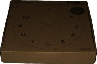 Настінний годинник TFA Dostmann аналог, 60.3054.04, під дерево, кварцовий механізм з тривалим часом автономної роботи, нефритовий