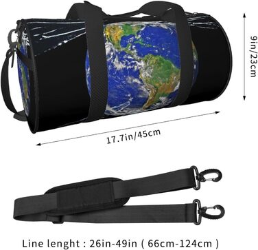 Велика спортивна сумка-дафл для подорожей Runde, міцна та з великим об'ємом, чорного кольору, універсальний розмір