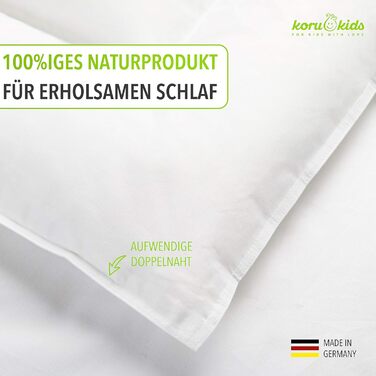 Дитяча подушка Koru Kids 40x60 см - 100 бавовна - дитяча подушка - прання при 60 градусах - дитяча подушка - Oeko-Tex - дитяча под
