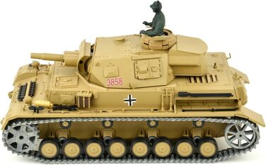 Радіокерований танк Kampfwagen IV Ausf.F-1 Heng Long 116, сірий, з функцією дистанційного керування та металевою коробкою передач, металевими гусеницями та 2.4Ghz - PRO - V7.0