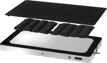 Електрична, нагрівальна плита, для нагрівання та охолодження їжі, 270 Вт, навколишнє освітлення, скляна поверхня