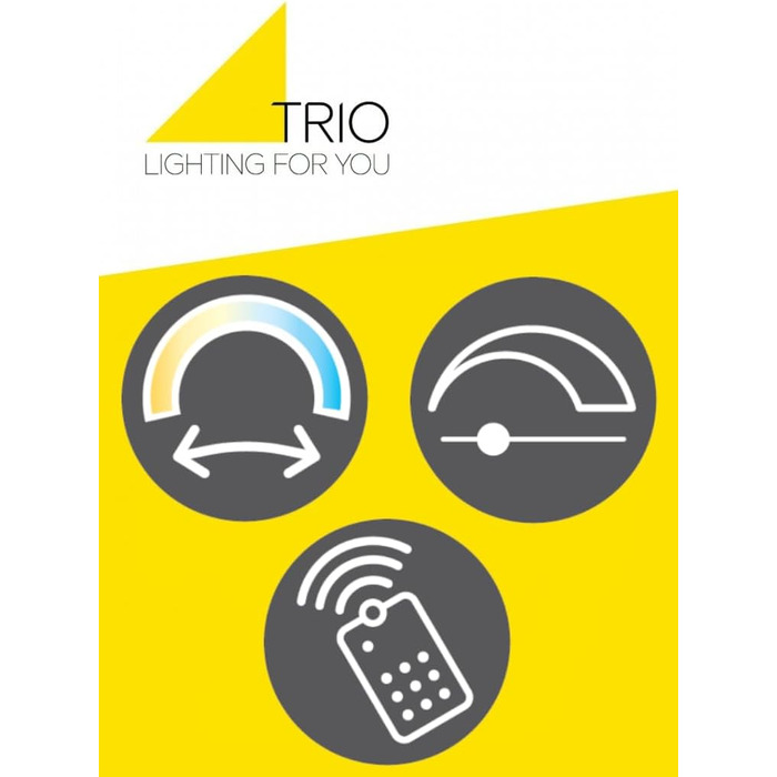 Стеля LED-світильник Trio Leuchten Mita 629210331, матовий білий метал, акрил, 74 Вт, з пультом, димером та зміною кольорів, діаметр 51 см