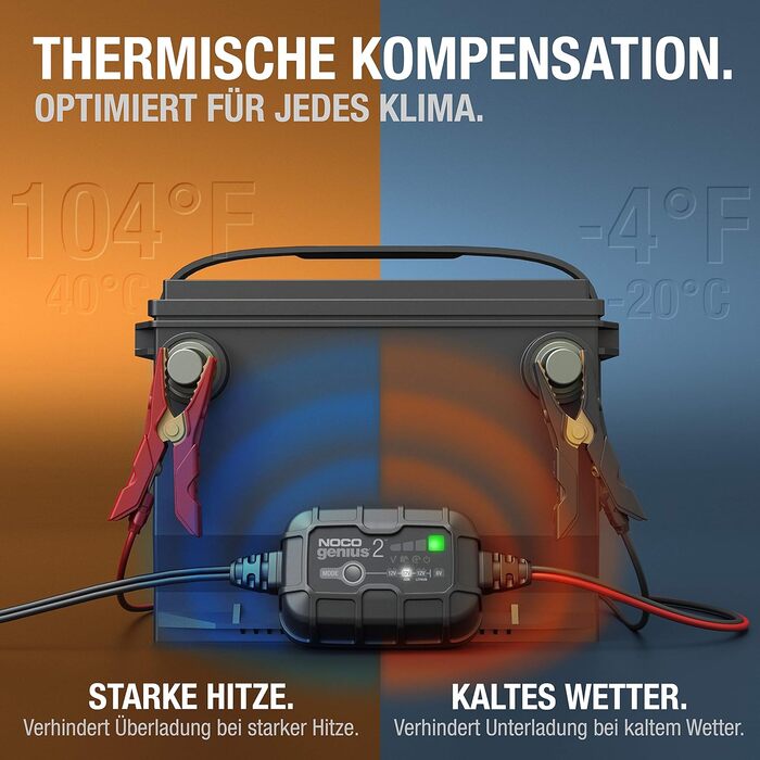 Інтелектуальний зарядний пристрій 2А, зарядний пристрій 6В/12В, крапельний зарядний пристрій і десульфатор з температурною компенс