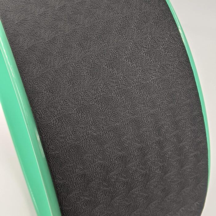 Колесо для йоги 39 см бірюзове Стабільний баланс, розтяжка та гнучкість для вправ йоги, фітнесу та тренування спини, нековзне, міцне Засіб для тренувань з колесом для йоги Потужне тренажерне обладнання