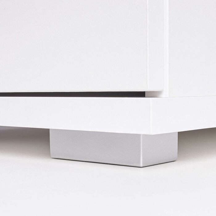 Білий комод, шафа для документів, 80,2 x 109,5 x 35 см, шафа для файлів, багатоцільова шафа, книжкова шафа, офісні меблі, комбінований, універсальна шафа, шафа для зберігання, офісні меблі