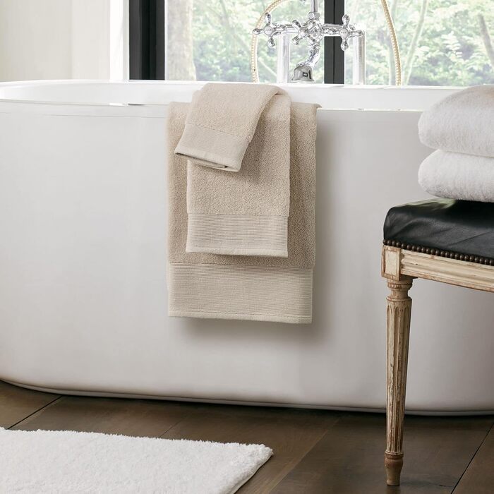 Бавовняний махровий набір рушників з 6 частин 2 банних рушники, рушники для рук та фланелі, 608 г/м, надзвичайно м'які, поглинаючі