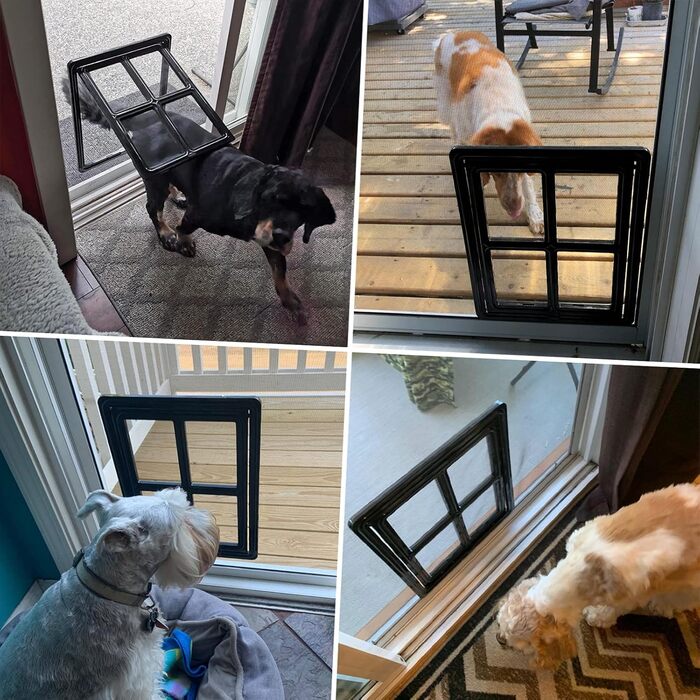 Сітка для собак Enjoying Pet Door Screen для собак, великих котів, сітка від комах з функцією блокування для розсувних дверей, сітчастих дверей, вікна - 30 x 40 см
