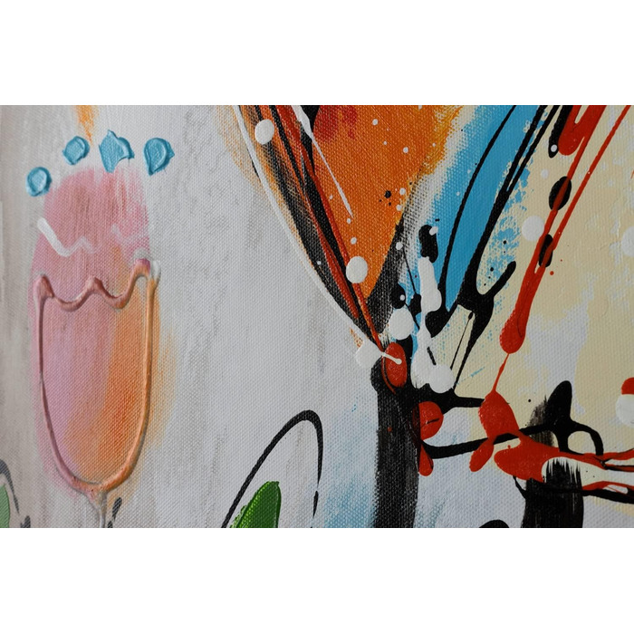 Картина на полотні 100 РУЧНИЙ РОЗПИС 100x75см Картина 'Заповіт на життя Обличчя Кольорові Фотошпалери вітальня