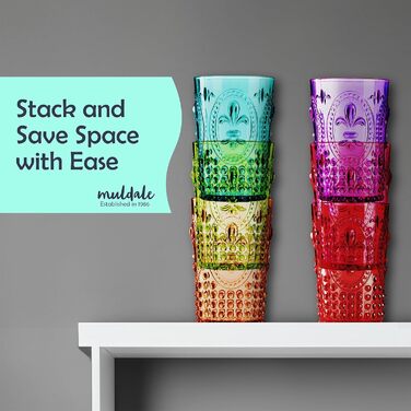 Елегантний дизайн в стилі бароко, акрилові стакани, посуд для напоїв, можна мити в посудомийній машині, набір з 6 багаторазових, у