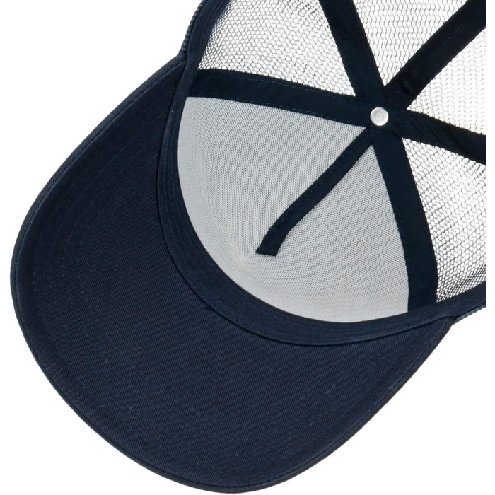 Бейсболка Stetson Classic Cotton Trucker, чоловіча/жіноча, сітчаста, бавовняна, весна-літо, темно-синя, один розмір