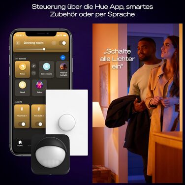 Світлодіодна панель Philips Hue Aurelle, 30 x 30 см, білий колір, нове покоління