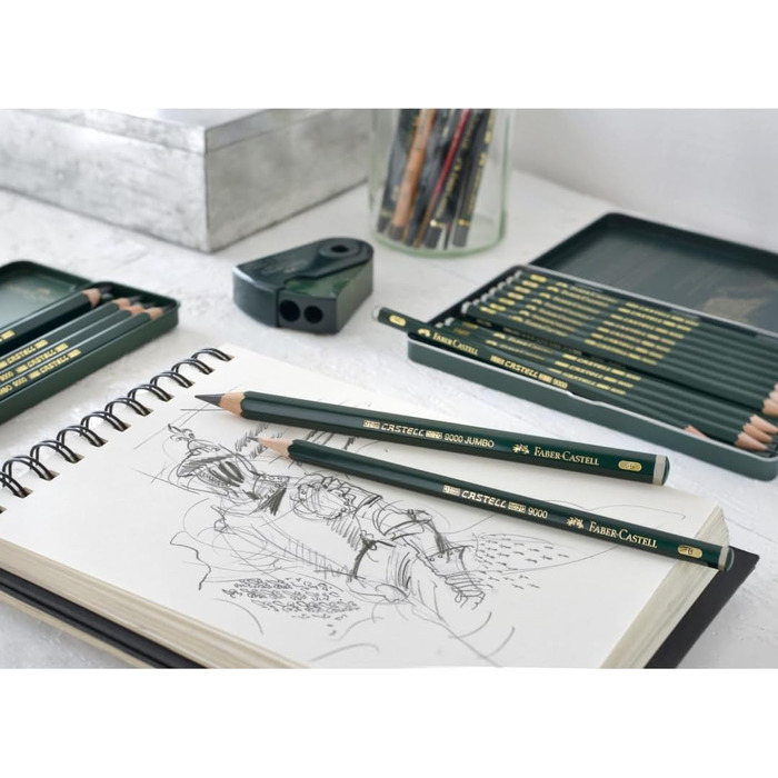 Олівець Castell 9000, футляр на 6 предметів (1 упаковка), 119063 -