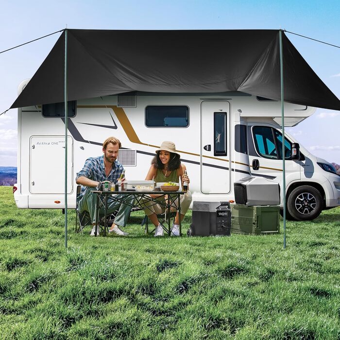 Універсальний автомобільний намет для будь-якого транспортного засобу, автомобільний тент, кемпінговий намет, тент для великого позашляховика, універсальний сонцезахисний намет для будинків на колесах та автомобілів