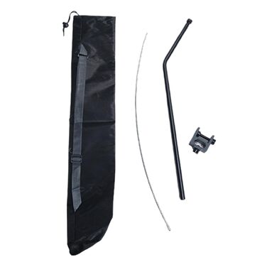 Підставка для кемпінгового ліхтаря стовп для кемпінгового ліхтаря 57 см, легко регулюється по висоті Стовпи для ліхтарів з алюмінієвого сплаву з сумкою для перенесення, світлова щогла для походів, піших прогулянок, пікніків, чорний колір