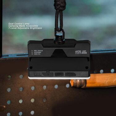 Ліхтар для кемпінгу, компактний акумуляторний ліхтар для карти з яскравістю 900 лм та 7 рівнями яскравості для наметів, походів та надзвичайних ситуацій