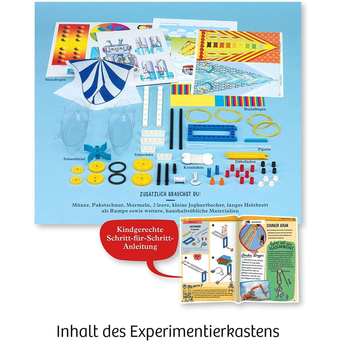 Мій перший набір для експериментів Технологія - такі прості, грайливі експерименти для маленьких дослідників, набір для експериментів для дітей 5-8 років STK, 602291