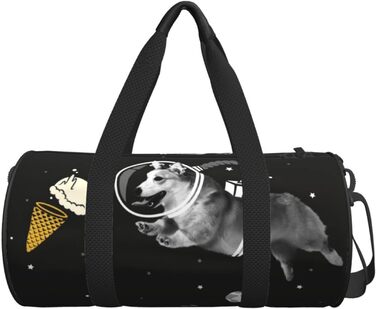 Дорожня сумка Космічний пес - спортивна сумка для чоловіків та жінок, велика сумка для подорожей та спорту