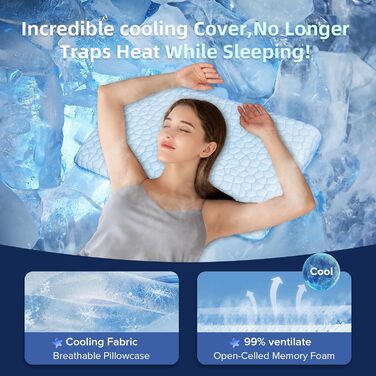 Ультратонка подушка для сну на животі 40x60 Плоска подушка для сну, охолоджувальна плоска ортопедична подушка висотою 2,25 дюйма, подушка з піни з ефектом пам&39яті для сну на животі та спині