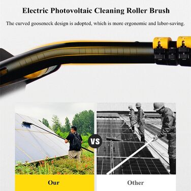 Щітка для миття вікон WuDLi Електричний стовп для миття вікон, телескопічна щітка з водяним приводом, висувний очищувач на батарей