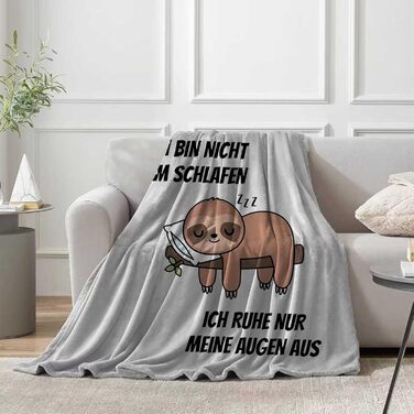 Подарунки для чоловіків, кумедна ковдра з лінивцем, подарунок на день народження для чоловіків, персоналізований подарунок для чоловіків, дідусь, тато на Різдво, день народження, День батька, 150*200