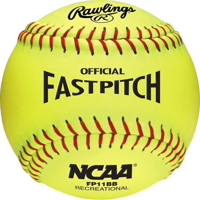 Софтболи для відпочинку Rawlings NCAA Fastpitch, 3,9 м та 3,5 м, 6 та 12 шт. , 27,9 см, 6 шт.