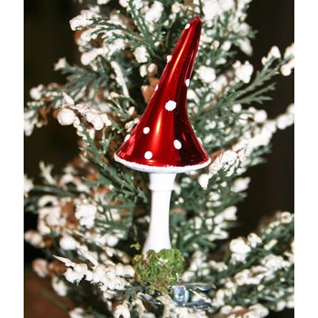 Набір ялинкових прикрас мухомор 3 шт Lauschaer Glaskunst-Christbaumkugel