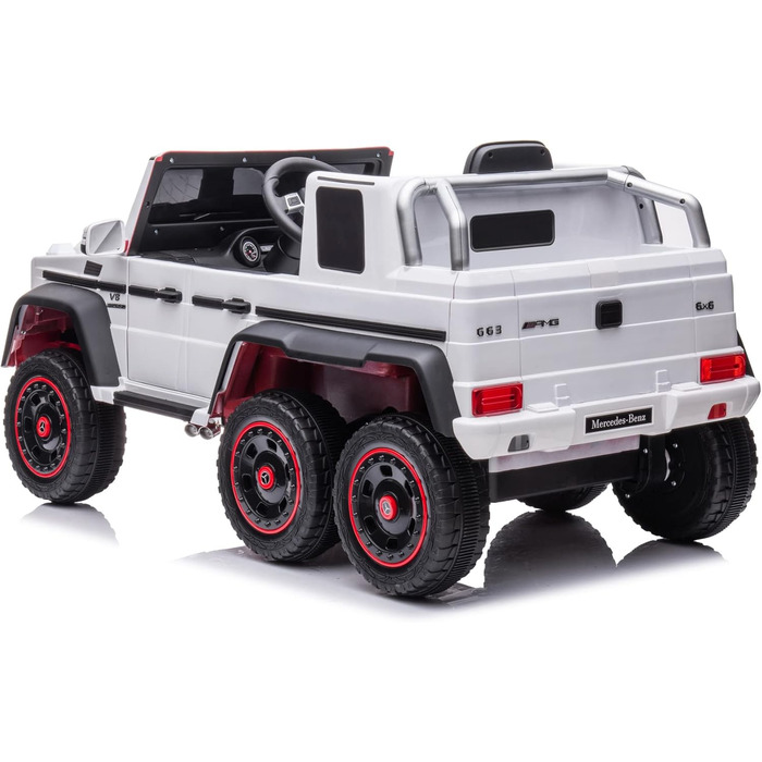 Дитячий автомобіль FINOOS Mercedes G63 6X6 AMG 12V, Дитячий електромобіль 4X45W, З гумовими шинами, Шкіряне сидіння З пультом дист