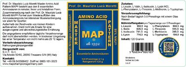 Амінокислотний комплекс Professor Moretti MAP, 120 таблеток