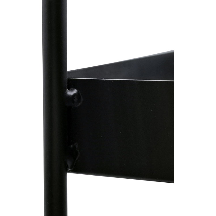 Стійка для спецій Relaxdays, 3 яруси, компактна, кухонний органайзер, висота та ширина 44 x 26 x 18 см, органайзер для ванної кімнати, металева, чорна