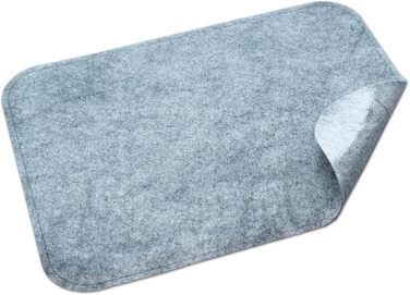 Килимок для бруду - СУПЕРТОНКИЙ 2 мм, Самоклеючий килимок для дверей, Килимок для взуття, Килимок для дверей, Килимок для очищення, Монтажний килимок, Нековзний - Миється - Сірий, Різні розміри (75 x 119 см)