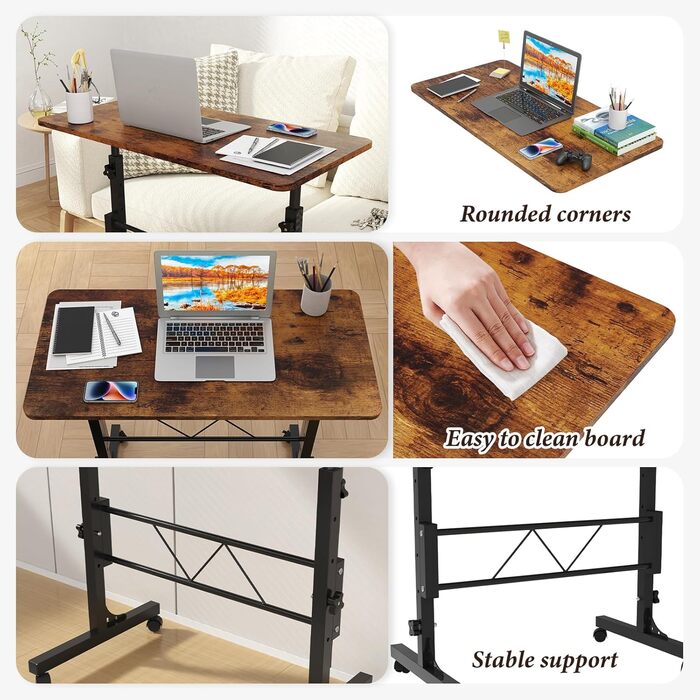 Письмовий стіл, регульований по висоті, комп&39ютерний стіл, невеликий комп&39ютерний стіл для домашнього офісу, стіл для роботи стоячи, навчальний стіл для невеликих приміщень, леопардовий принт