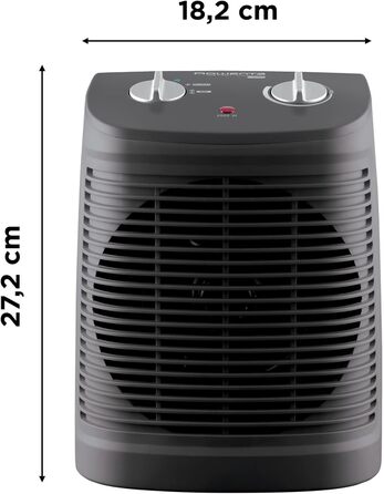 Компактний обігрівач Rowenta SO2320 Instant Comfort 2000 Вт 2 рівні потужності тихий режим легкий та портативний Auto Safety Сірий, до 35 м