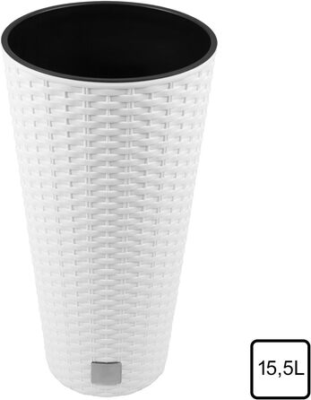 Каструля Time Cabinet об&39ємом 15,5 літрів зі вставкою 25 x 25 x 47,6 см білого кольору