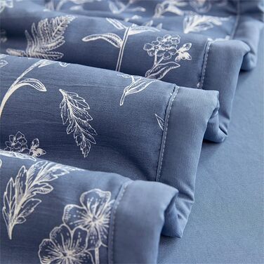 Покривало Mateju, стьобане візерунок, плед з мікрофібри, дихаючий, легкий, тонкий літній плед, м&39який стьобаний плед для дивана-ліжка (синій, 180*200 см) синій 180*200 см