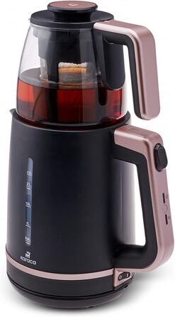 В1 Чайник Чайник зі скляним ситечком Roseberry, потужність 1700 Вт електричний чайник, турецький чайник, турецький традиційний чай, 2