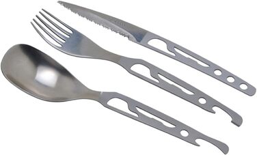 Набір столових приборів Balado унісекс, набір столових приборів Basecamp, чорний, один розмір