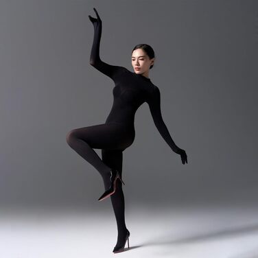 Бодістокінг RUIBAVYA, з довгим рукавом, 120D, чорний